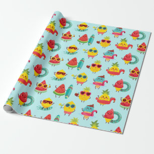 Summer Pattern Wrapping Paper Cadeaupapier