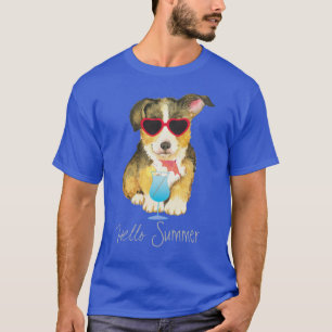 Summer Pembroke Welsh Corgi T-shirt