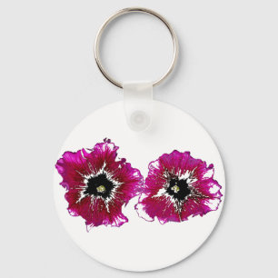 Summer Petunias Sleutelhanger