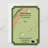 Summer Picnic Fresh Watermelon Ticket Invite Kaart (Achterkant)