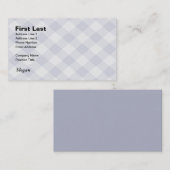 Summer Picnic Gingham Checkered Tablecloth: Blauw Visitekaartje (Voorkant / Achterkant)