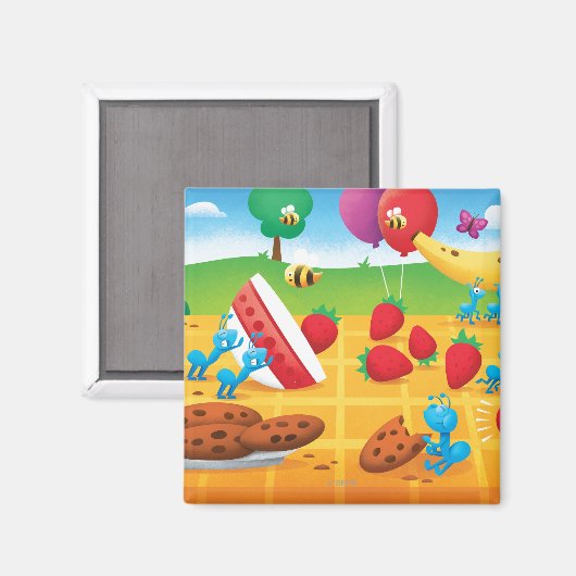 Summer Picnic Magneet (Voorkant / Achterkant)