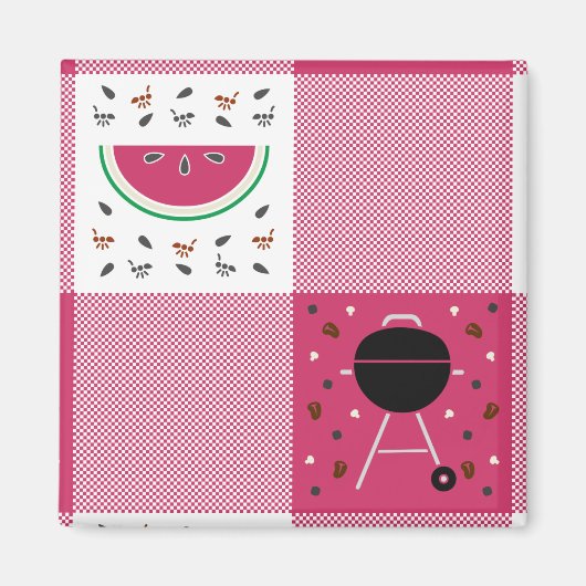 Summer Picnic Magnet Magneet (Voorkant)