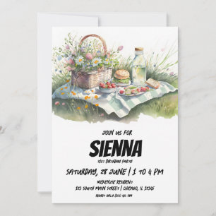 Summer Picnic op het veld Uitnodiging