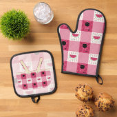 Summer Picnic Ovenwant & Pannenlap Set (Top down)