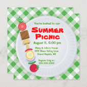 Summer Picnic Uitnodiging (Voorkant / Achterkant)