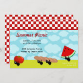 Summer Picnic Uitnodiging (Voorkant / Achterkant)