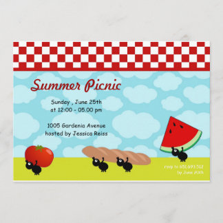 Summer Picnic Uitnodiging