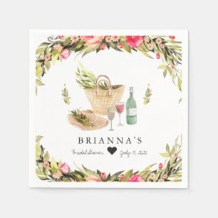 Summer Picnic Waterverf Floral Servet