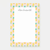 Summer Pineapple Personalized Post-it® Notes (Voorkant)