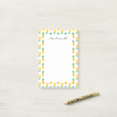 Summer Pineapple Personalized Post-it® Notes (Op bureau)
