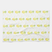 Summer Pineapple Sweet Tropical Waterverf Pattern Theedoek (Horizontaal)