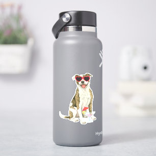 Summer Pit Bull Terrier Vinyl Sticker
