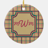 Summer Plaid Ornament (Achterkant)