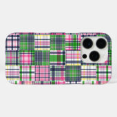 Summer Plaid Pink Madras Patchwork Case-Mate iPhone Case (Achterkant (horizontaal))