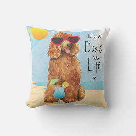 Summer Poodle Buitenkussen