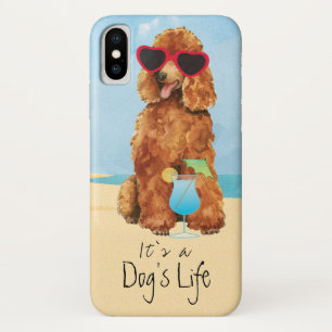 Summer Poodle iPhone X Hoesje