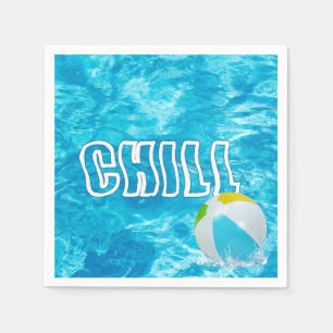 Summer Pool Party Fun Napkins Servet