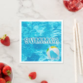 Summer Pool Party Fun Napkins Servet (Insitu)