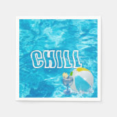 Summer Pool Party Fun Napkins Servet (Voorkant)