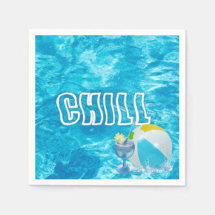 Summer Pool Party Fun Napkins Servet