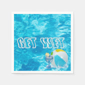 Summer Pool Party Fun Napkins Servet (Voorkant)