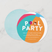 Summer Pool Party Kaart (Voorkant / Achterkant)