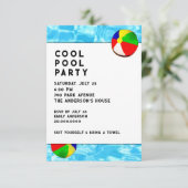 Summer Pool Party Kaart (Staand voorkant)
