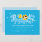 Summer Pool Party Kaart (Voorkant / Achterkant)