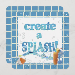 Summer Pool Party Kaart