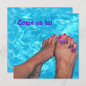 Summer Pool Party Kaart (Voorkant / Achterkant)