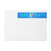 Summer Pool Party Return Address Labels (Achterkant)