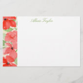 Summer Poppies Briefpapier (Voorkant)
