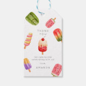 Summer popsiche-verjaarfeest cadeaulabel (Voorkant)