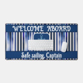 Summer Popular Navy Blue Boat Stripes Collection (Clavier et souris)