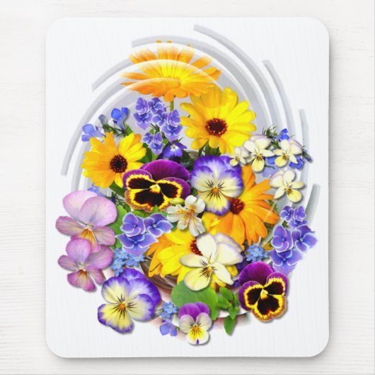 SUMMER POSY ~ Mousepad Muismat (Voorkant)