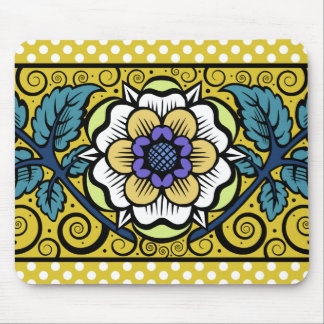 Summer Primrose Large Flower - Yellow Mousepad Muismat