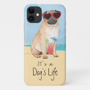 Summer Pug iPhone 11 Hoesje