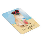 Summer Pug Magneet (Rechterzijde)