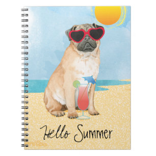 Summer Pug Notitieboek