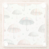 Summer Rain Glazen Onderzetter (Achterkant)