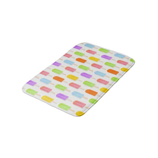 Summer Rainbow Popsicles Pattern Badmat (Gekanteld)