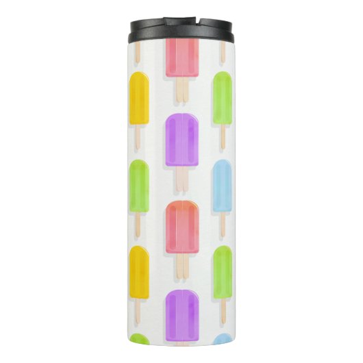 Summer Rainbow Popsicles Pattern Thermosbeker (Achterkant)