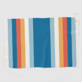 Summer Rainbow Stripes Golfhanddoek (Horizontaal)