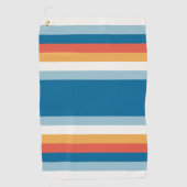 Summer Rainbow Stripes Golfhanddoek (Voorkant)