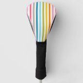 Summer Rainbow Stripes Golfheadcover (Voorkant)