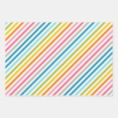 Summer Rainbow Stripes Inpakpapier Vel (Voorkant)