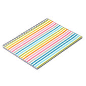 Summer Rainbow Stripes Notitieboek (Linkerzijde)