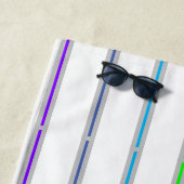 Summer Rainbow Stripes Strandlaken (In situ)