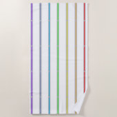 Summer Rainbow Stripes Strandlaken (Voorkant)